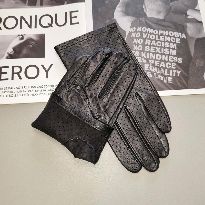 Leather Driving Glove - 남성용 수입 양가죽 장갑 얇은 싱글
