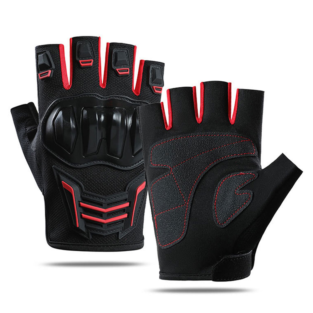 Cycling Glove Padded - 통기성 오토바이 장갑 여름 반 손가락