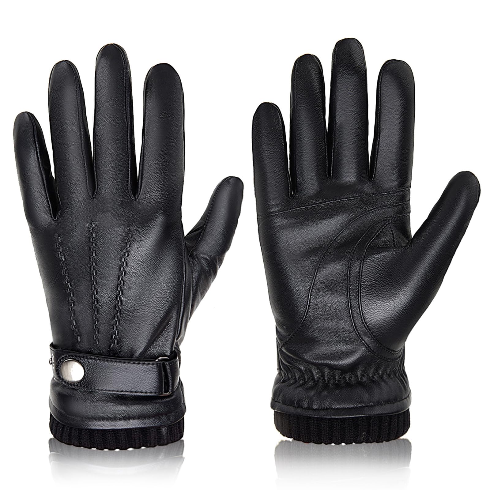 Leather Driving Glove - BISON DENIM 남성용 양가죽 장갑 패션