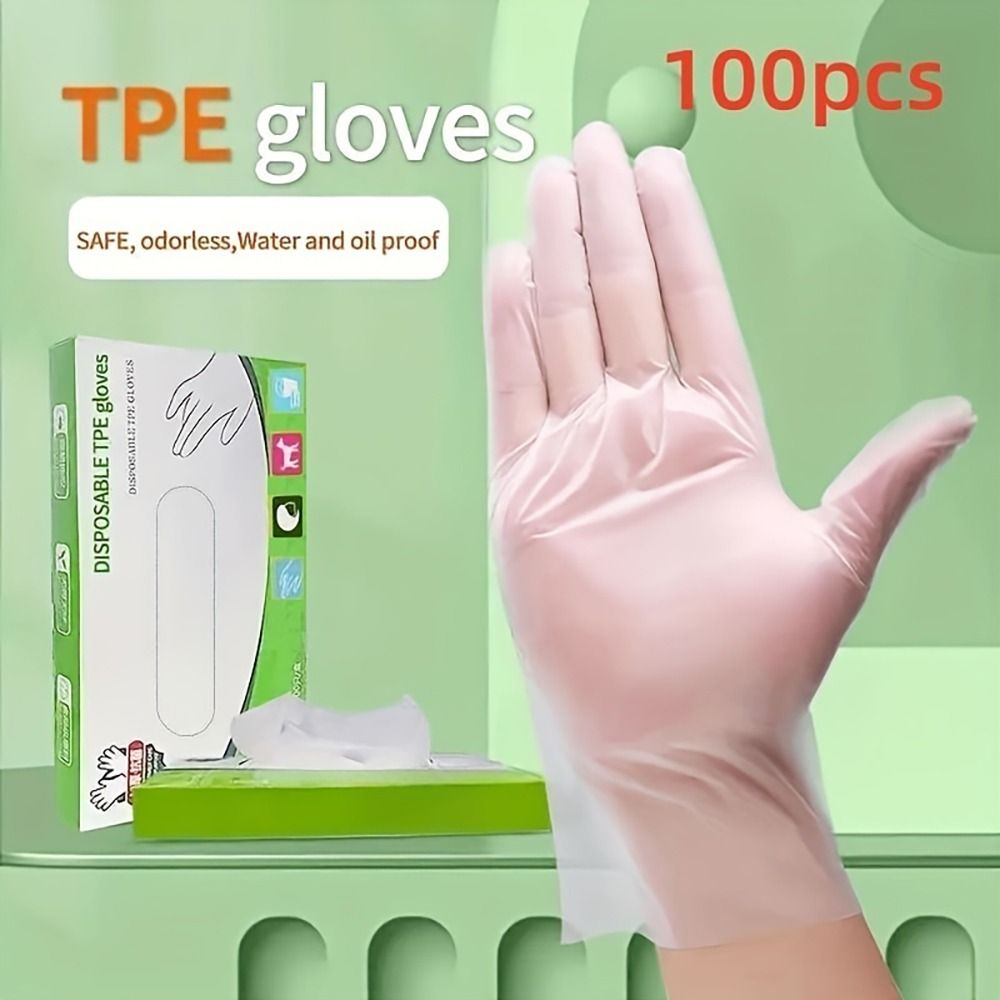 Latex Disposable Glove - 라텍스 프리 TPE 일회용 장갑, 투명