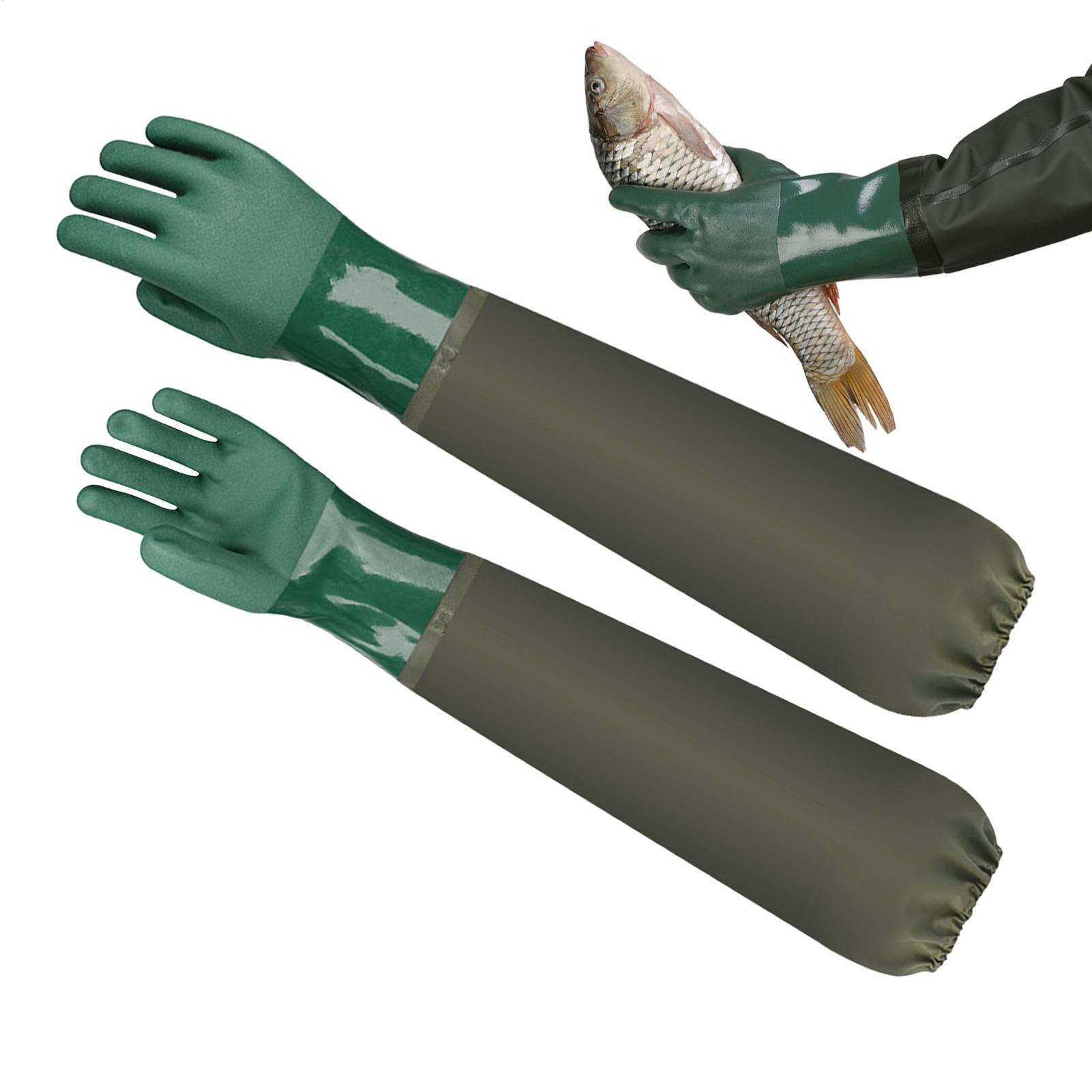 Rubber Glove Cleaning - 방수 낚시 손 보호 고무 장갑