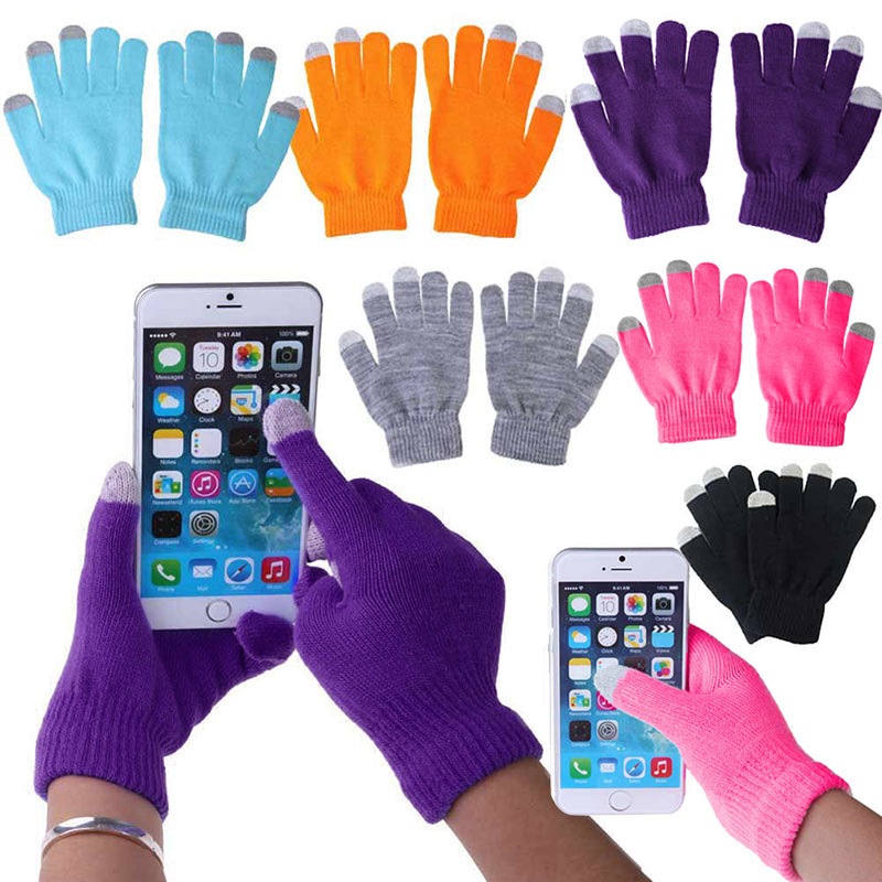 Touchscreen Glove Capacitive - 유니섹스 겨울 따뜻한 정전식 니트 장갑