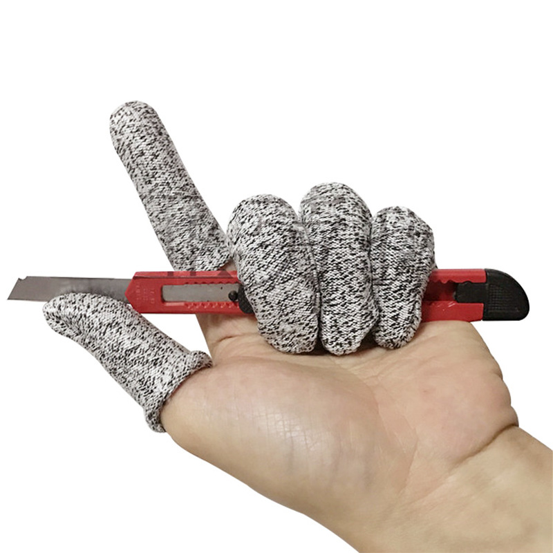 Cut Resistant Glove - 5 개! 절단 방지 손가락 침대,