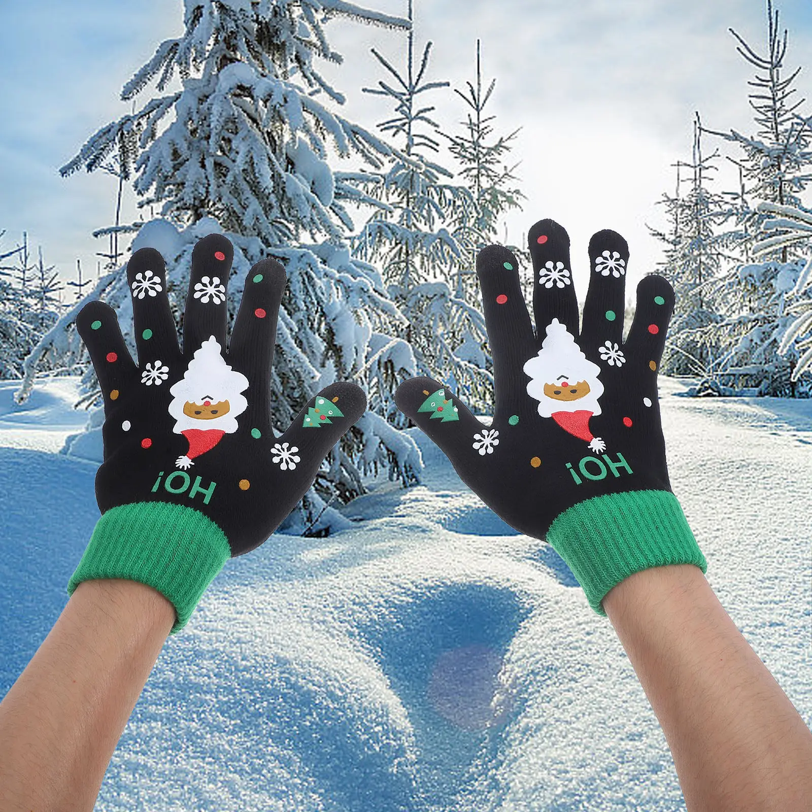 Wool Glove Lined - 1-20쌍 겨울 니트 장갑 터치스크린 5