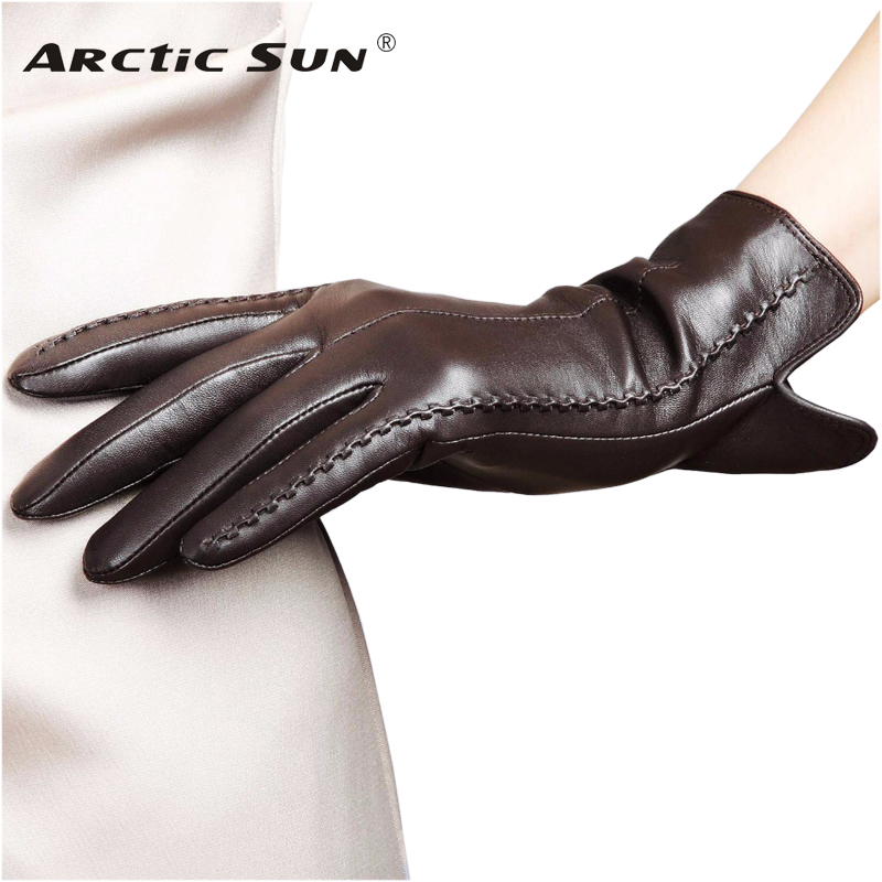 Leather Driving Glove - 진짜 가죽 장갑 여성 고품질 숙녀
