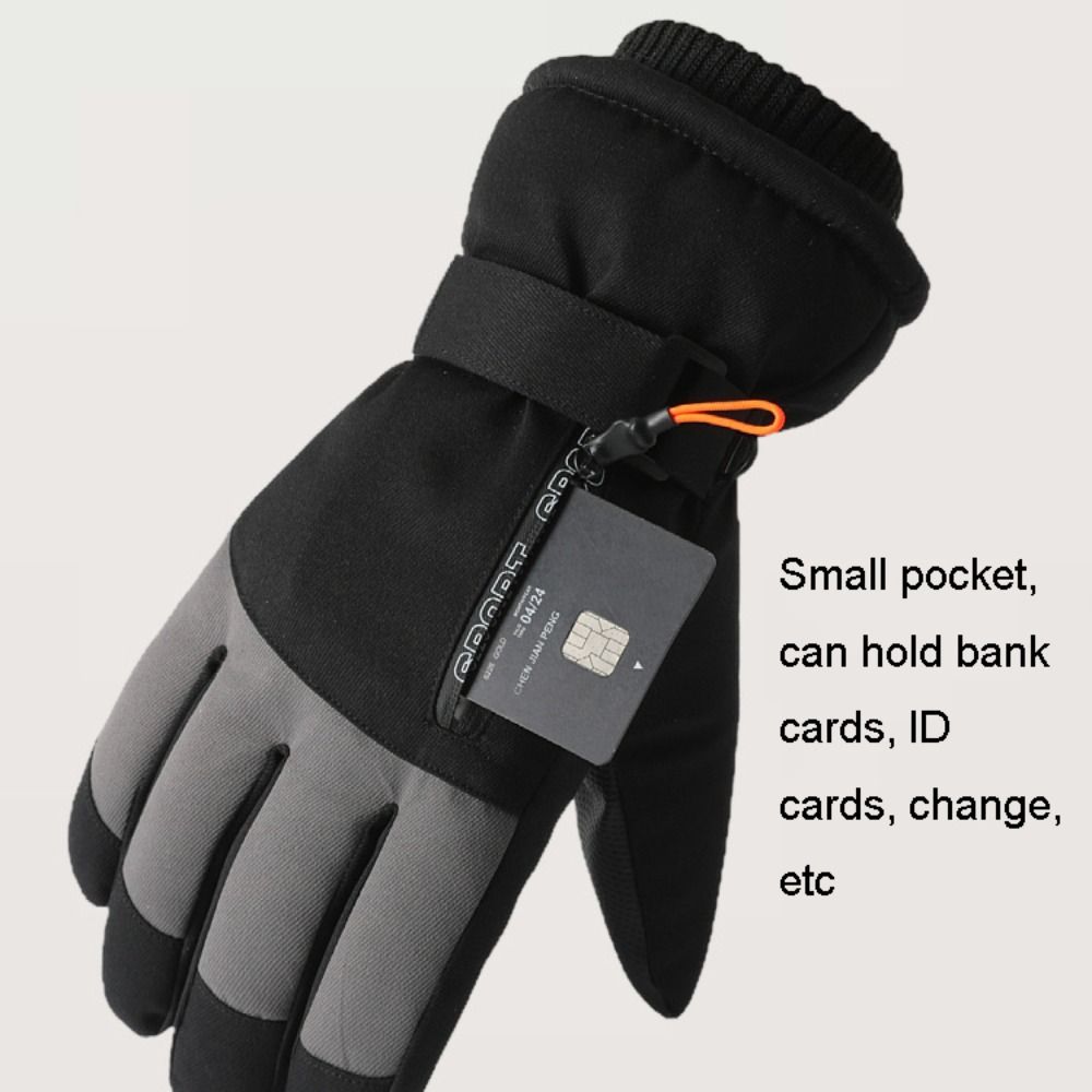 Ski Glove Waterproof - 방풍 겨울 따뜻한 장갑 터치 스크린