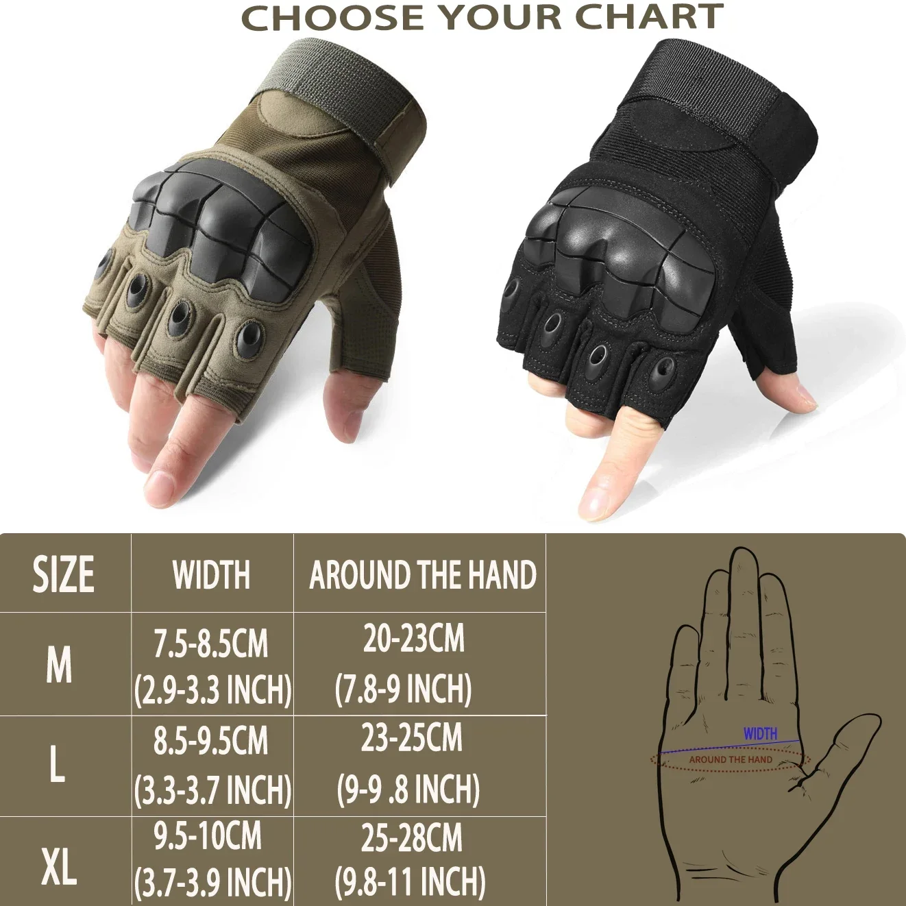 무키누쉬 전술 하프 핑거 글러브 충격 흡수 너클 보호  - Motorcycle Glove Knuckle 리뷰 및 가격