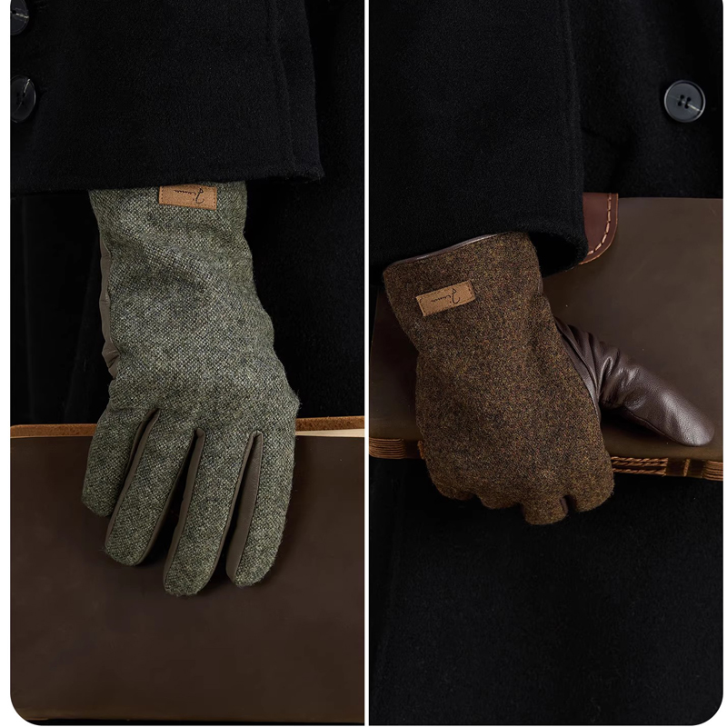 남성용 터치스크린 겨울 장갑 러시아용 방풍 보온 양가죽 - Wool Glove Lined 리뷰 및 가격