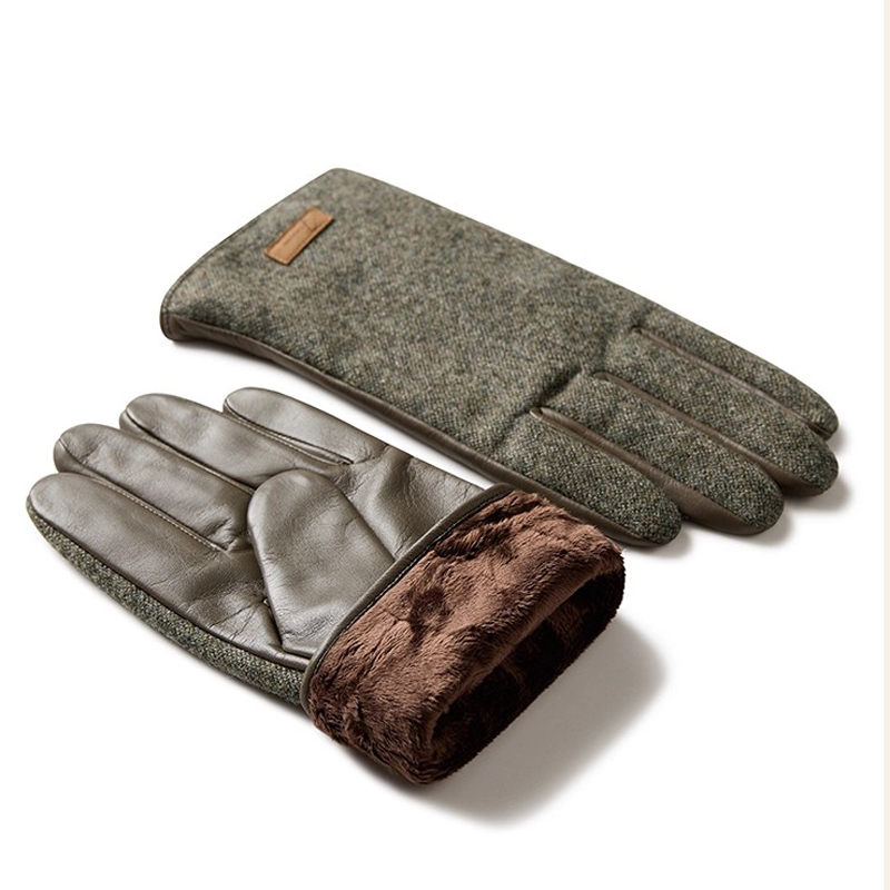 남성용 터치스크린 겨울 장갑 러시아용 방풍 보온 양가죽 - Wool Glove Lined 리뷰 및 가격
