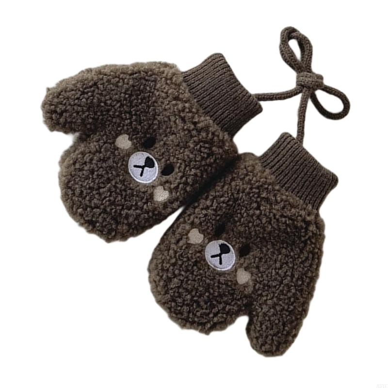 A5YC 양털 안감 유아 장갑은 사랑스러운 곰 디자인  - Wool Glove Lined 리뷰 및 가격