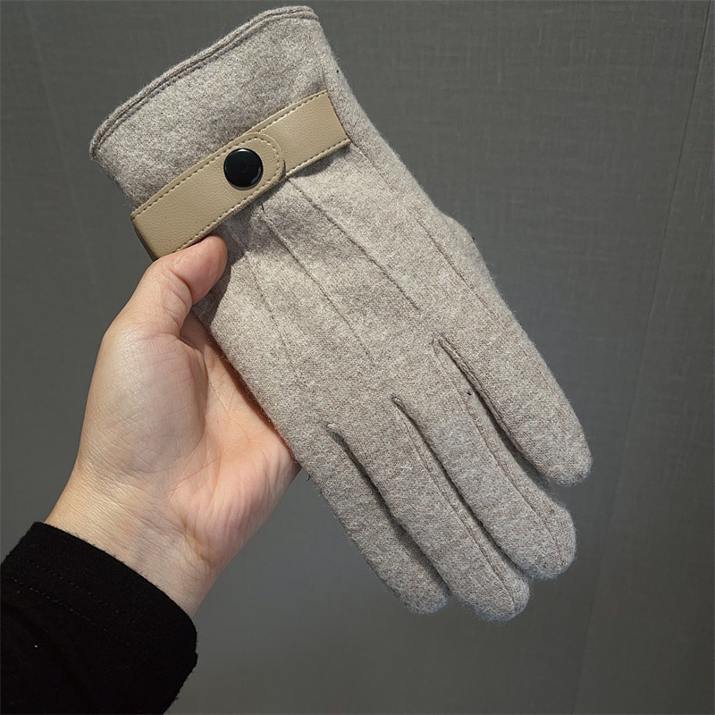 장갑 남성용 울 플리스 안감 터치스크린 겨울 비즈니스  - Wool Glove Lined 리뷰 및 가격