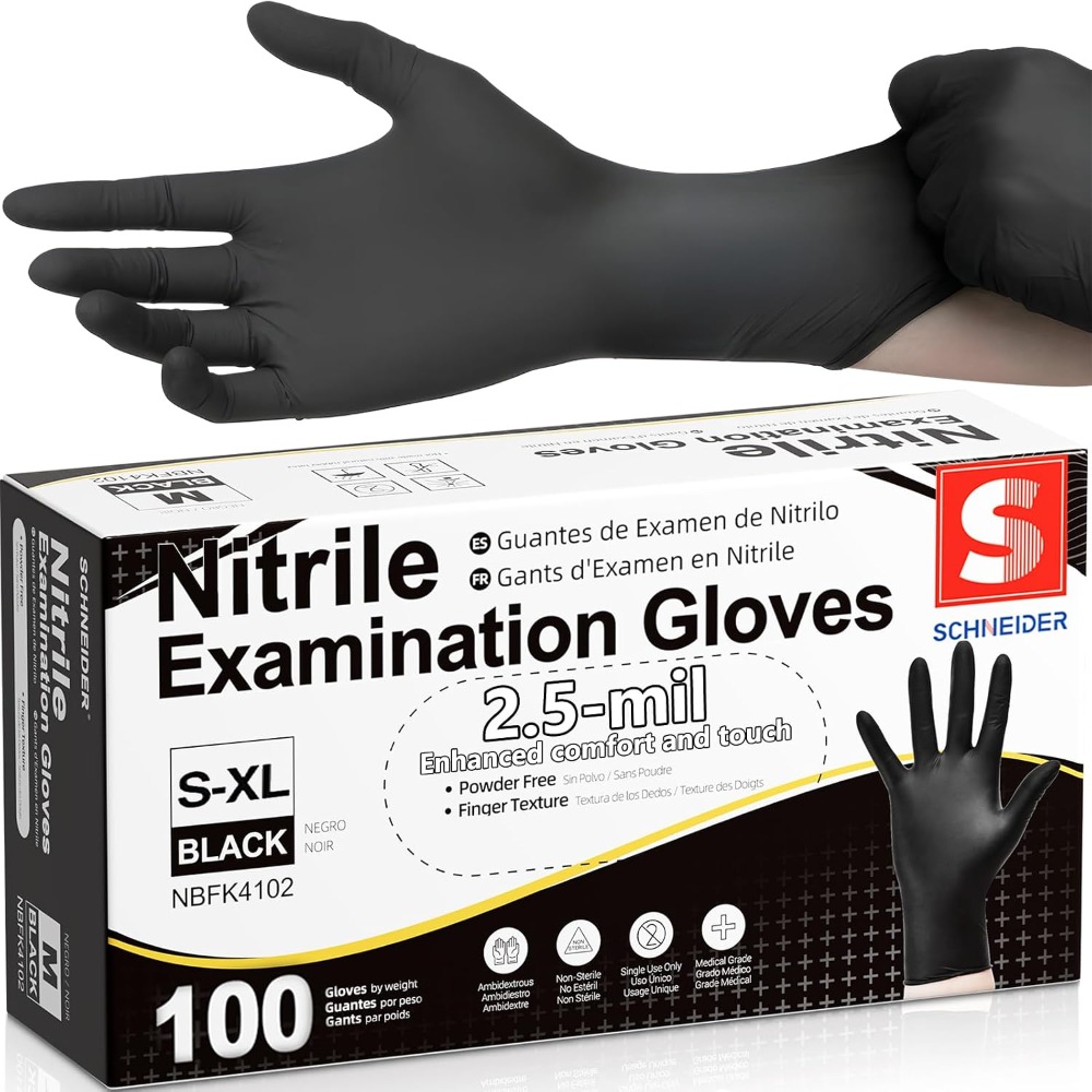 일회용 검정 니트릴 장갑 파우더 프리 라텍스 프리 대량 - Exam Glove Nitrile 리뷰 및 가격