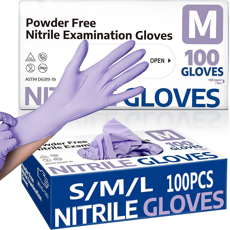 10/20/50/100PCS 보라색 일회용 니트릴 장갑 - Nitrile Mechanic Glove 리뷰 및 가격
