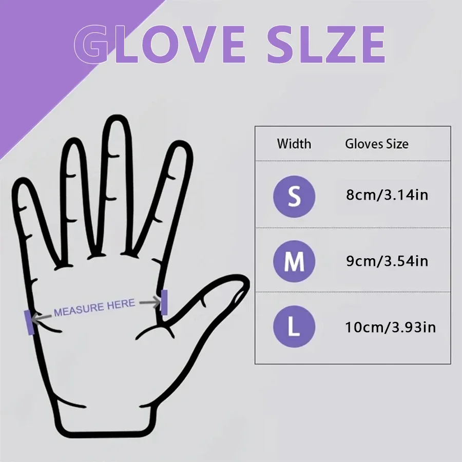 10/20/50/100PCS 보라색 일회용 니트릴 장갑 - Nitrile Mechanic Glove 리뷰 및 가격