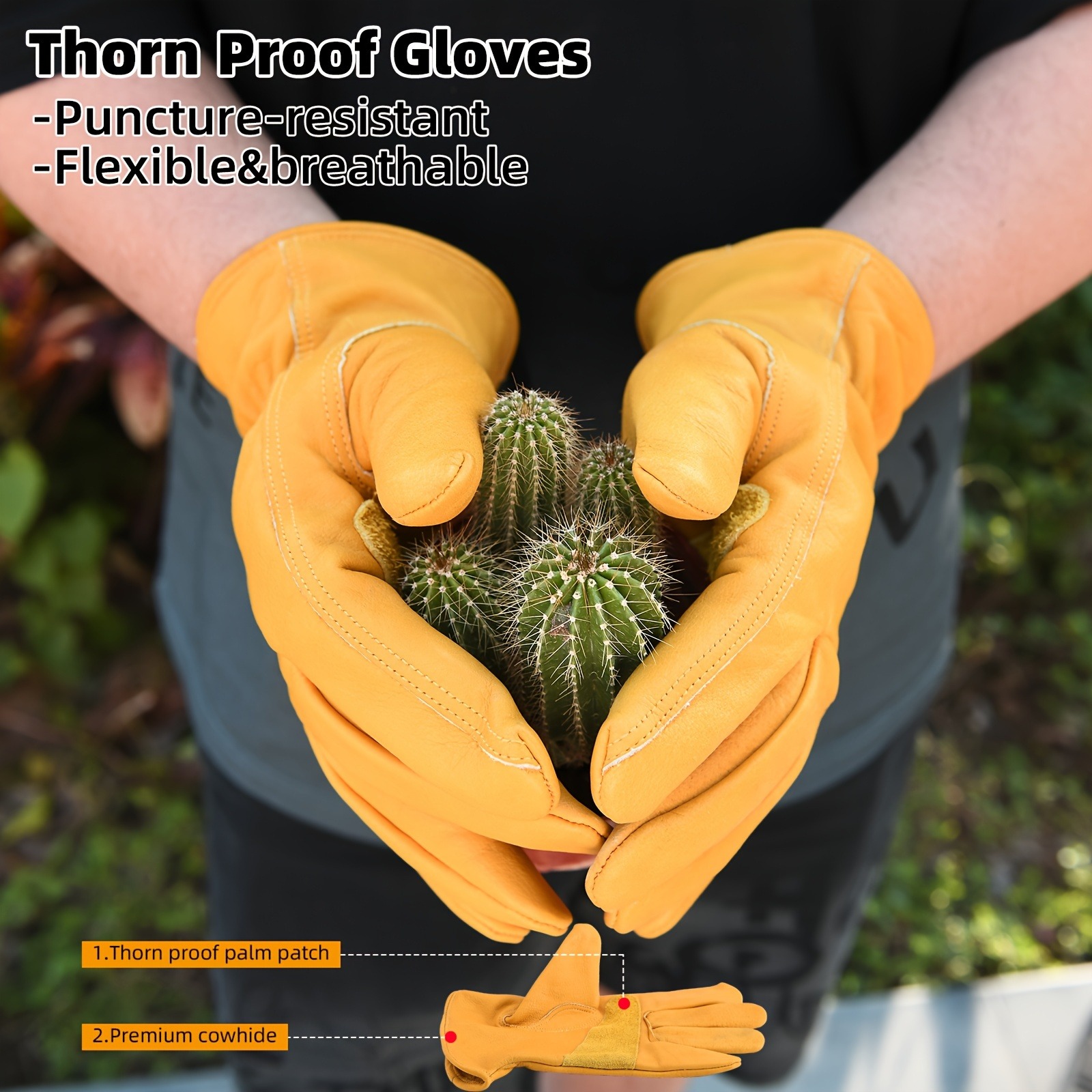 플렉스 그립 가죽 작업 장갑 1쌍, 신축성 있는 손목  - Cut Resistant Glove 리뷰 및 가격