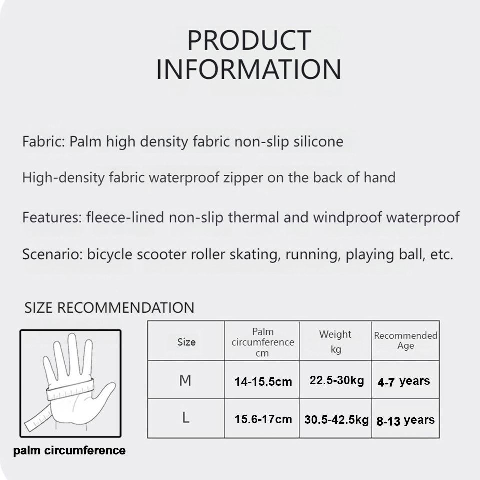 GTUBIKE 어린이 장갑 따뜻한 사이클링 겨울 가을  - Ski Glove Waterproof 리뷰 및 가격