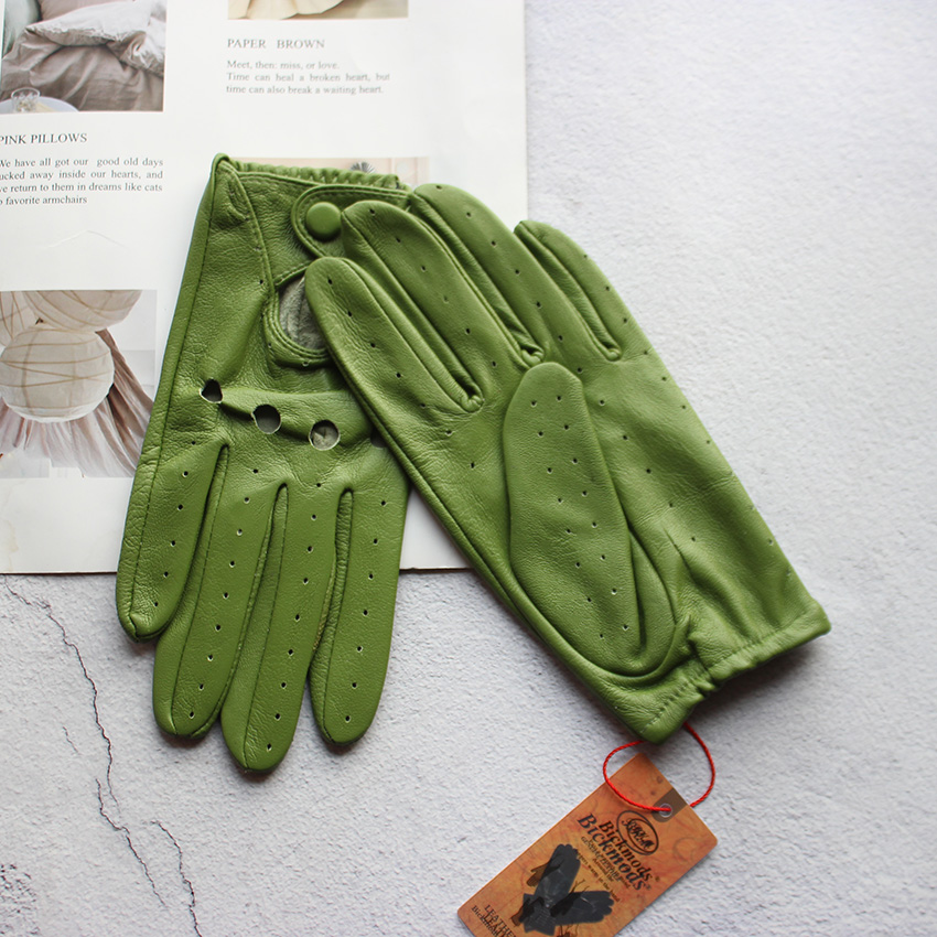 여성용 여름 풀핑거 가죽 장갑 통기성 단층 양가죽 패셔 - Leather Driving Glove 리뷰 및 가격