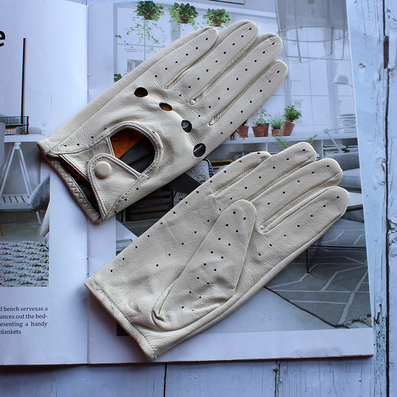 여성용 여름 풀핑거 가죽 장갑 통기성 단층 양가죽 패셔 - Leather Driving Glove 리뷰 및 가격