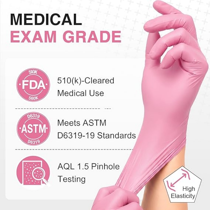가정용 청소용 핑크 니트릴 일회용 장갑 작업용 주방 정 - Latex Disposable Glove 리뷰 및 가격