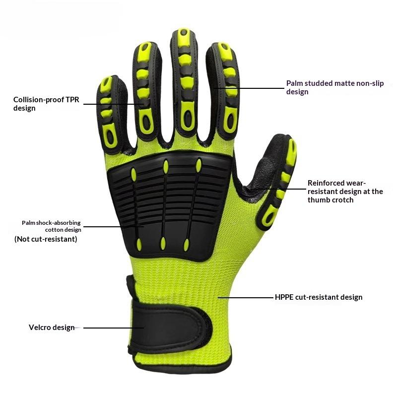 1쌍의 내충격성 헤비듀티 작업 장갑, 니트릴 코팅된 손 - Work Glove Impact 리뷰 및 가격