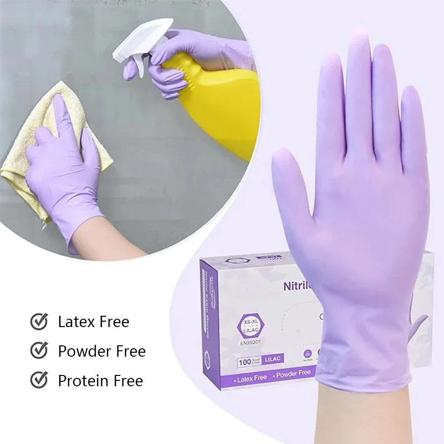 10-100pcs 일회용 보라색 니트릴 장갑 라텍스 프 - Nitrile Mechanic Glove 리뷰 및 가격