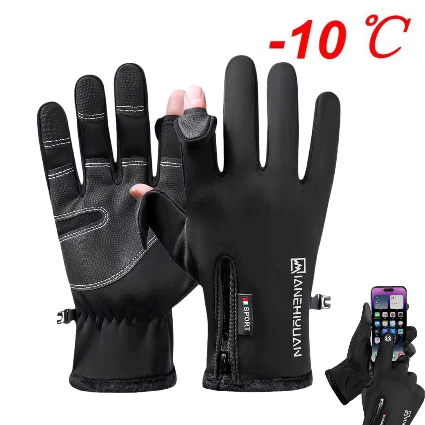 사이클링 장갑 남성용 터치 스크린 방수 겨울 자전거 장 - Ski Glove Waterproof 리뷰 및 가격