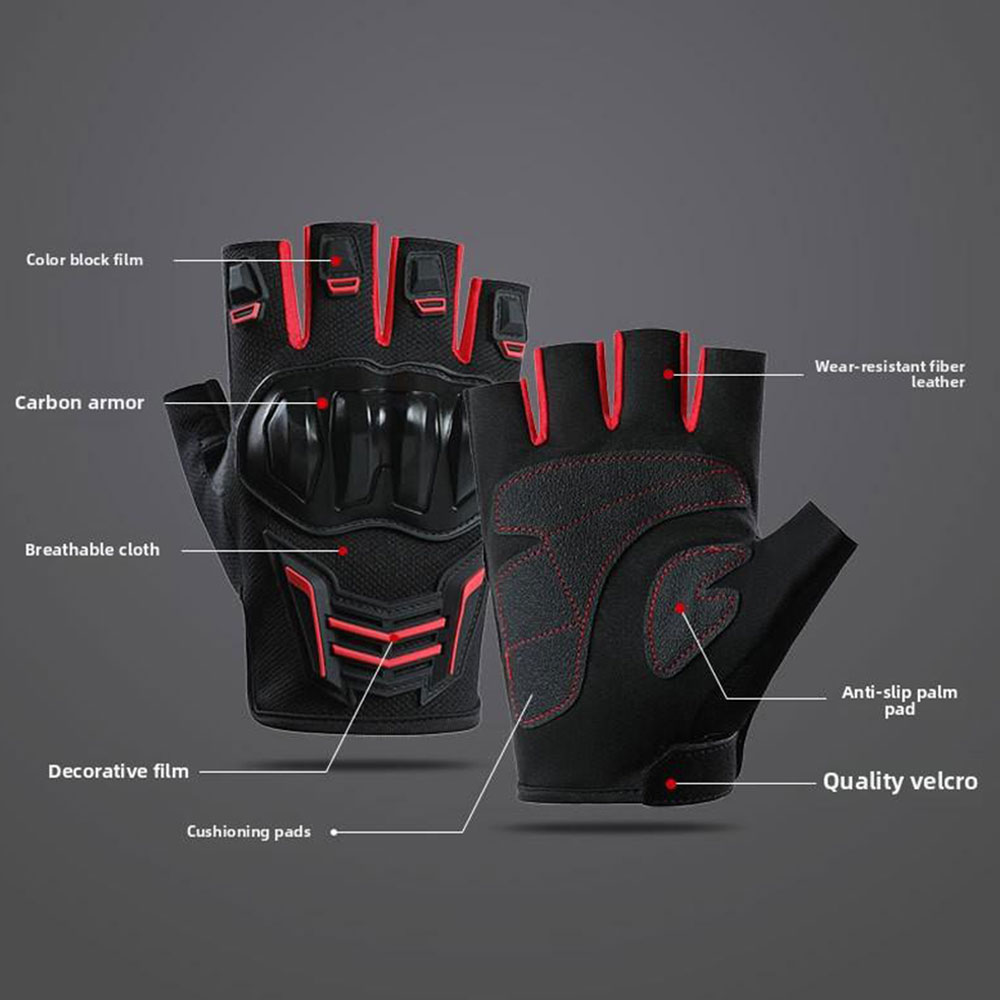 통기성 오토바이 장갑 여름 반 손가락 Guantes M - Cycling Glove Padded 리뷰 및 가격