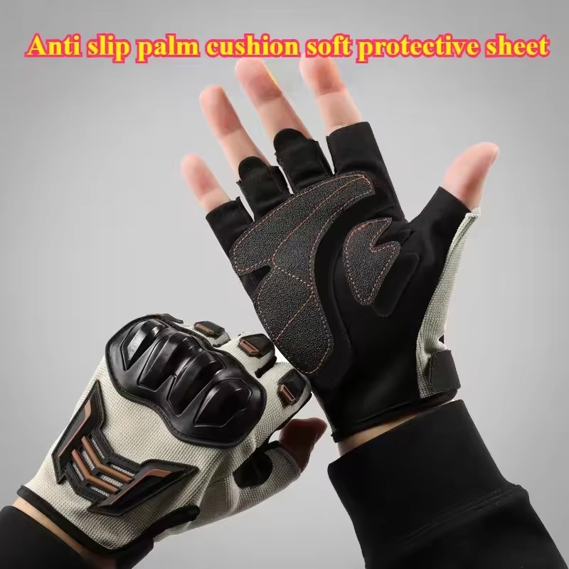 통기성 오토바이 장갑 야외 사이클링을위한 반 손가락 내 - Cut Resistant Glove 리뷰 및 가격
