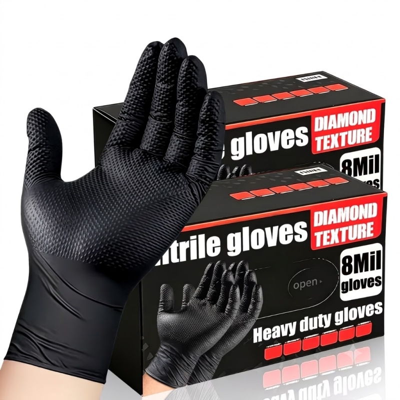 헤비 듀티 블랙 산업용 니트릴 장갑 일회용 8mil 다 - Nitrile Mechanic Glove 리뷰 및 가격