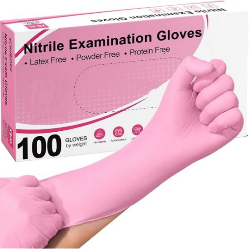 100-200개입 핑크 니트릴 일회용 장갑 3.5mil - Nitrile Mechanic Glove 리뷰 및 가격