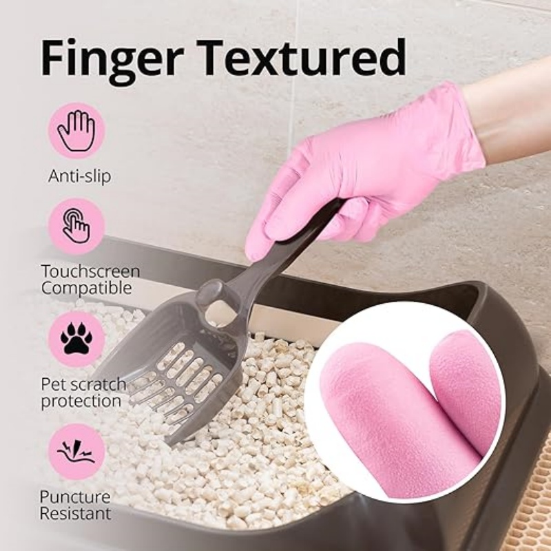100-200개입 핑크 니트릴 일회용 장갑 3.5mil - Nitrile Mechanic Glove 리뷰 및 가격