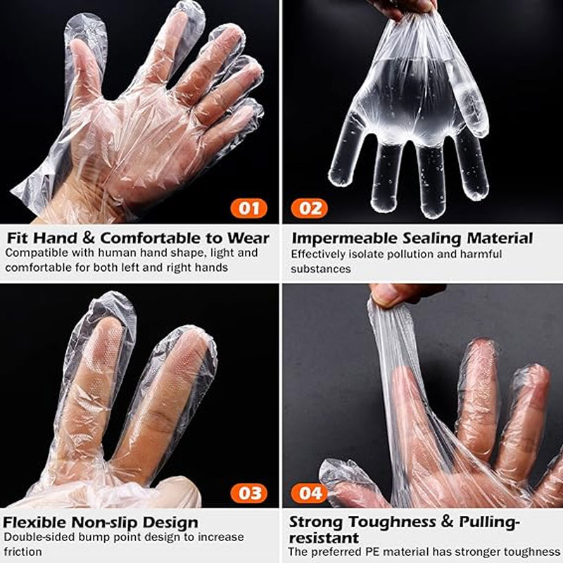 투명 일회용 장갑 라텍스 프리 식품 준비용 안전 장갑  - Latex Disposable Glove 리뷰 및 가격