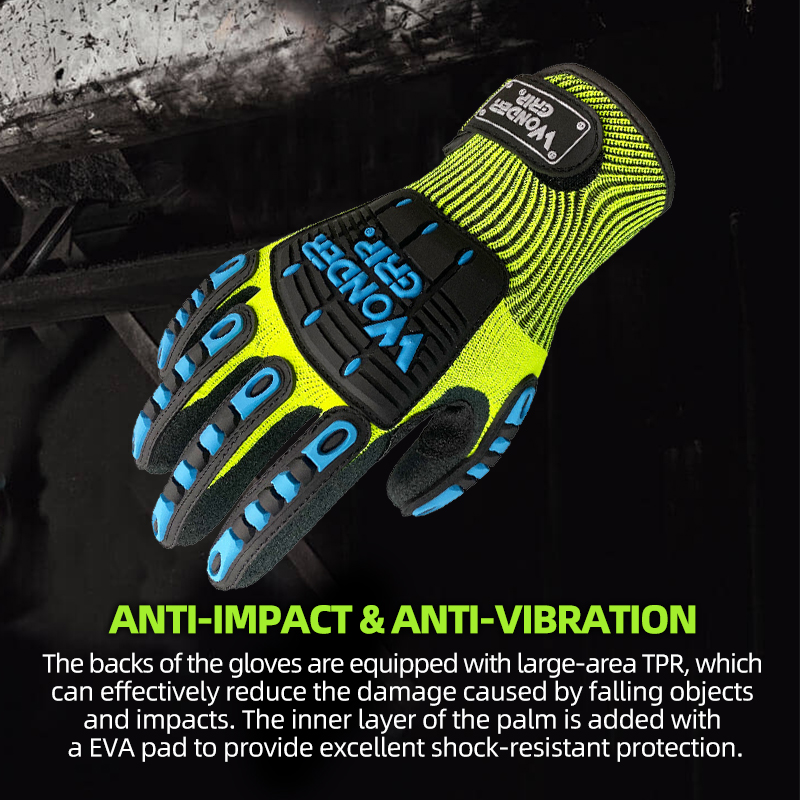 원더 그립 충격 방지 및 진동 안전 작업 장갑(PVC  - Work Glove Impact 리뷰 및 가격