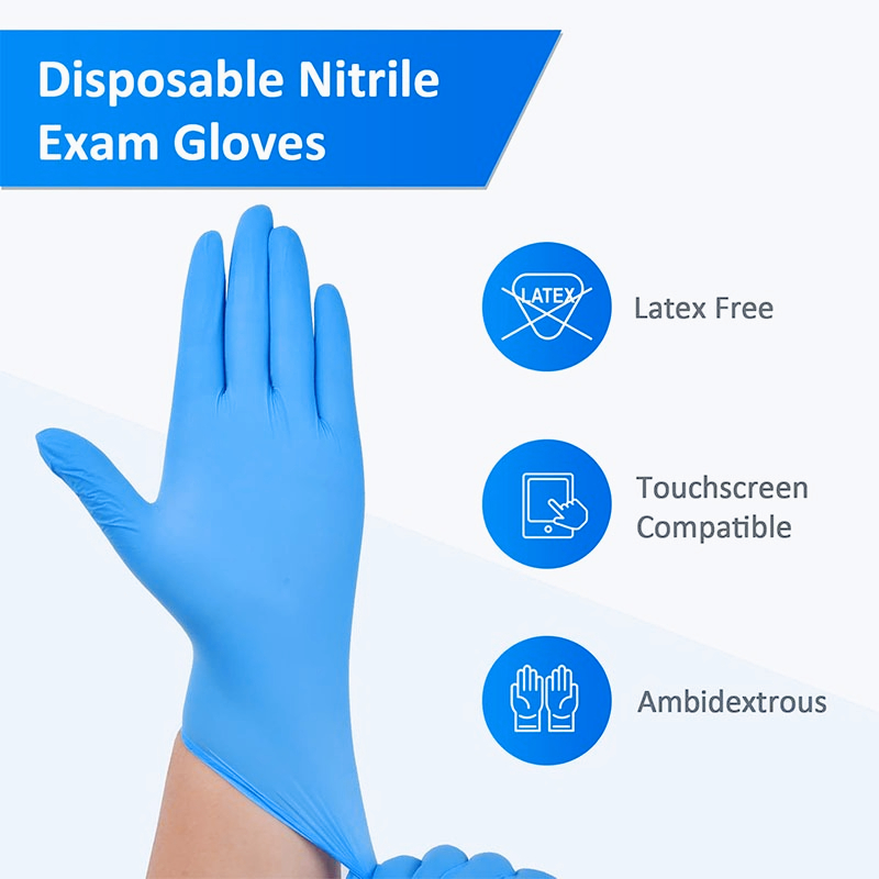 100PCS 블루 니트릴 일회용 장갑 라텍스 프리 안전 - Nitrile Mechanic Glove 리뷰 및 가격