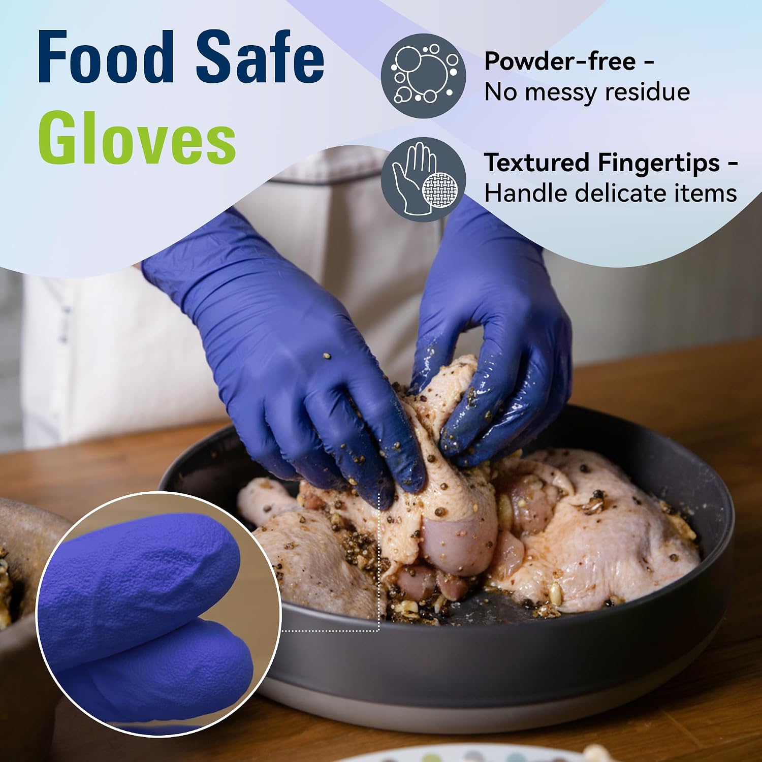 일회용 니트릴 장갑 (요리 및 청소용), 라텍스 프리, - Rubber Glove Cleaning 리뷰 및 가격