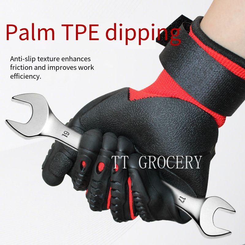 TPE 충격 방지 내충격 장갑 중공업 기계 충격 흡수  - Work Glove Impact 리뷰 및 가격