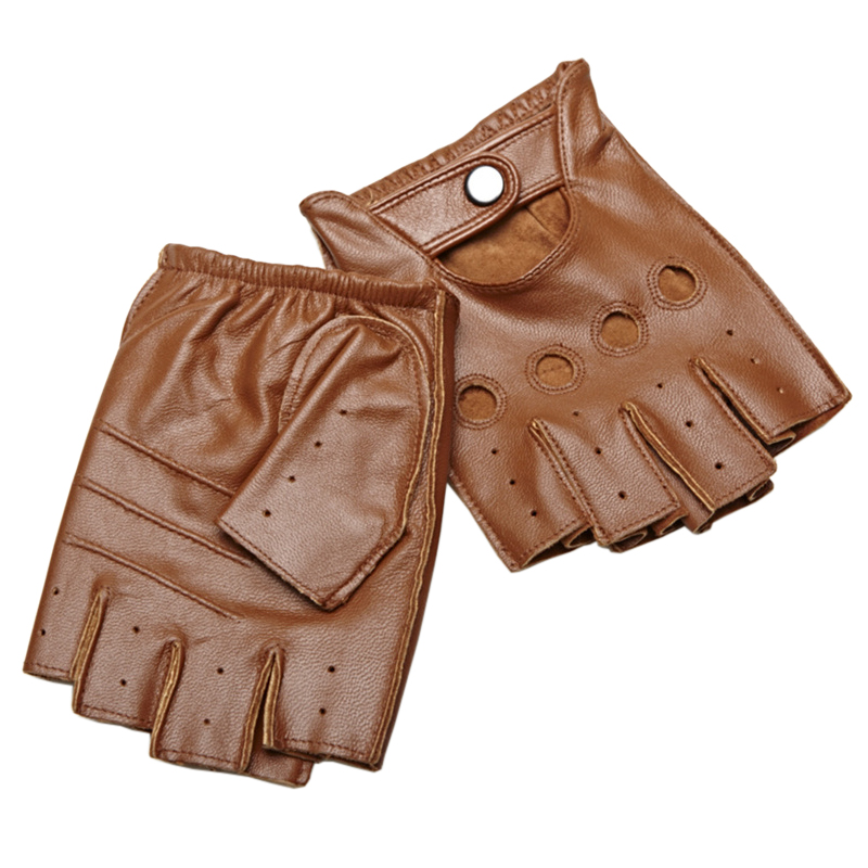 고품질 남자의 반 손가락 장갑 통기성 미끄럼 방지 피트 - Leather Driving Glove 리뷰 및 가격