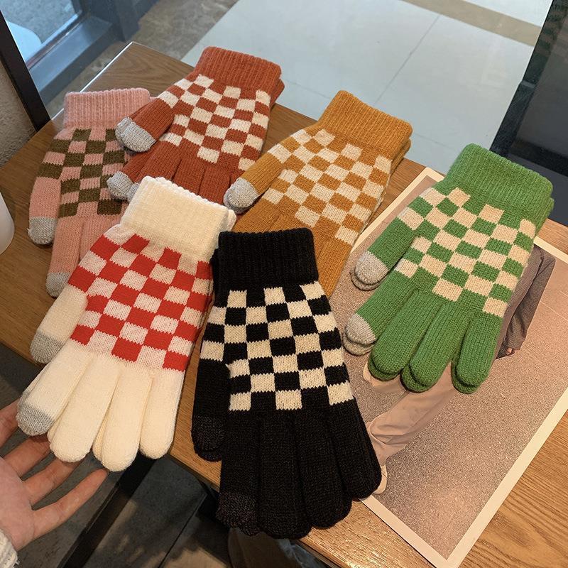 겨울 탄성 뜨개질 장갑, 여성 패션, 체커보드 매직 스 - Magic Touch Glove 리뷰 및 가격