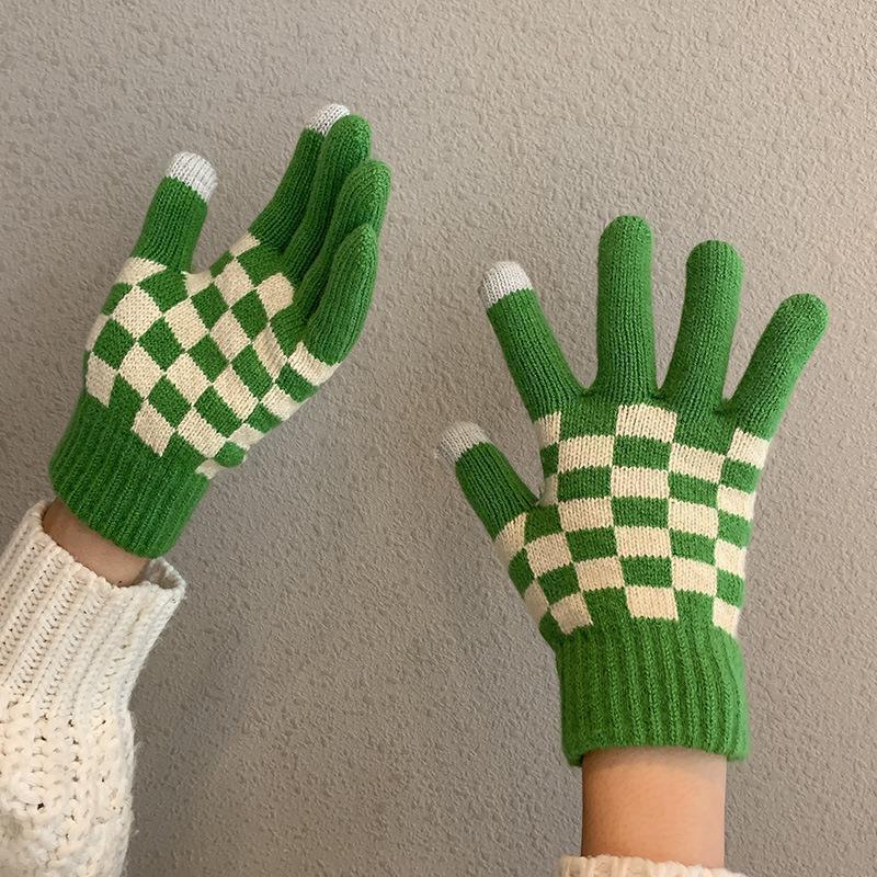 겨울 탄성 뜨개질 장갑, 여성 패션, 체커보드 매직 스 - Magic Touch Glove 리뷰 및 가격