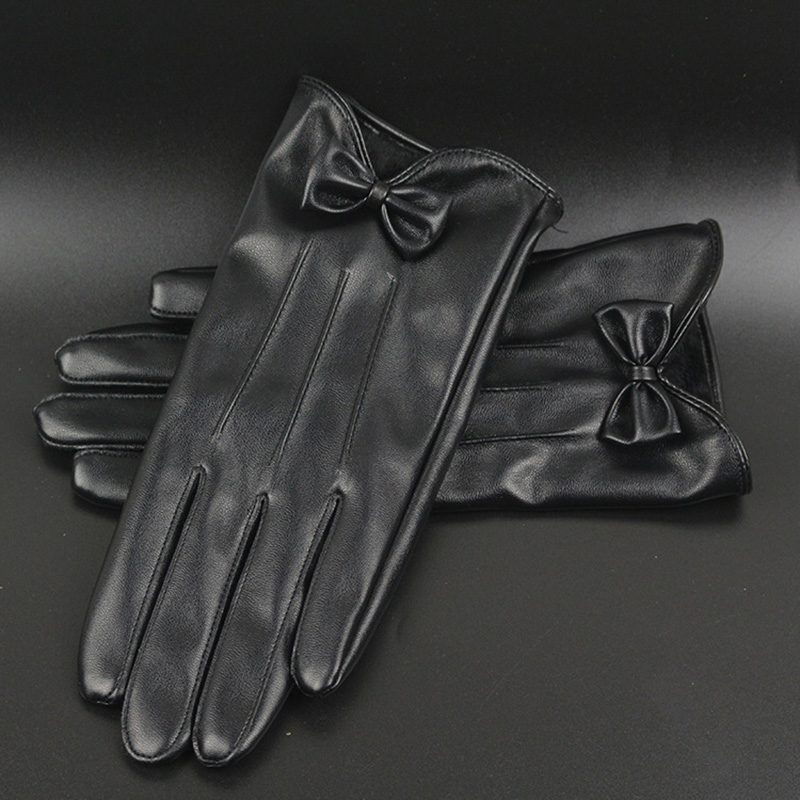 고품질 가죽 여성 패션 따뜻한 블랙 보우 사이클링 장갑 - Leather Driving Glove 리뷰 및 가격