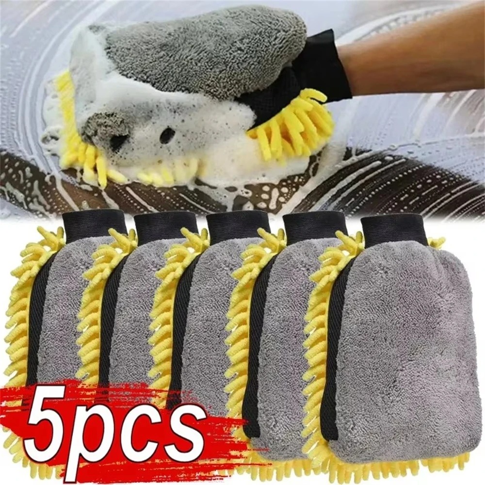 1/5pcs 세차 장갑 방수 마이크로 화이버 셔닐 장갑 - Gardening Glove Waterproof 리뷰 및 가격
