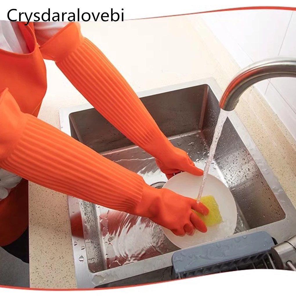 45/55cm 방수 가정용 장갑 따뜻한 식기 세척 장갑 - Rubber Glove Cleaning 리뷰 및 가격