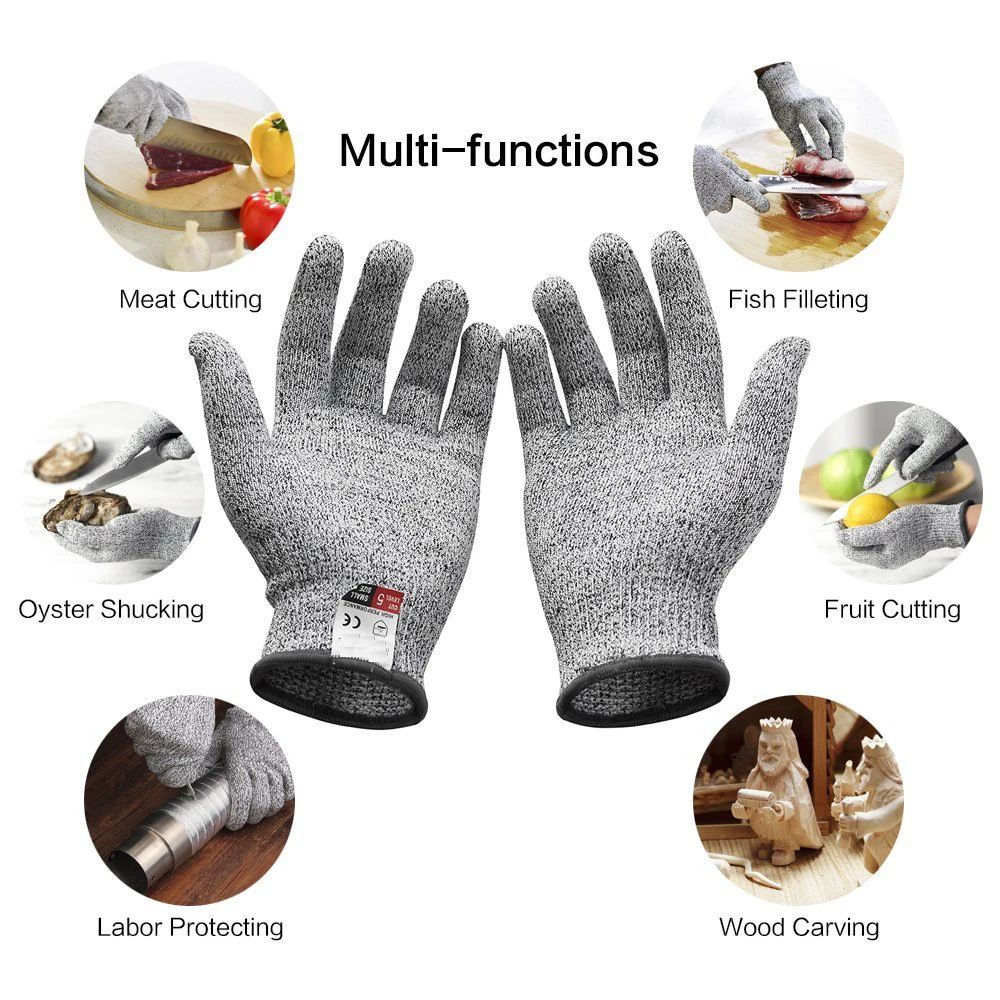 HPPE 5단계 내절단 장갑 주방 정원용 내절단 니트  - Cut Resistant Glove 리뷰 및 가격