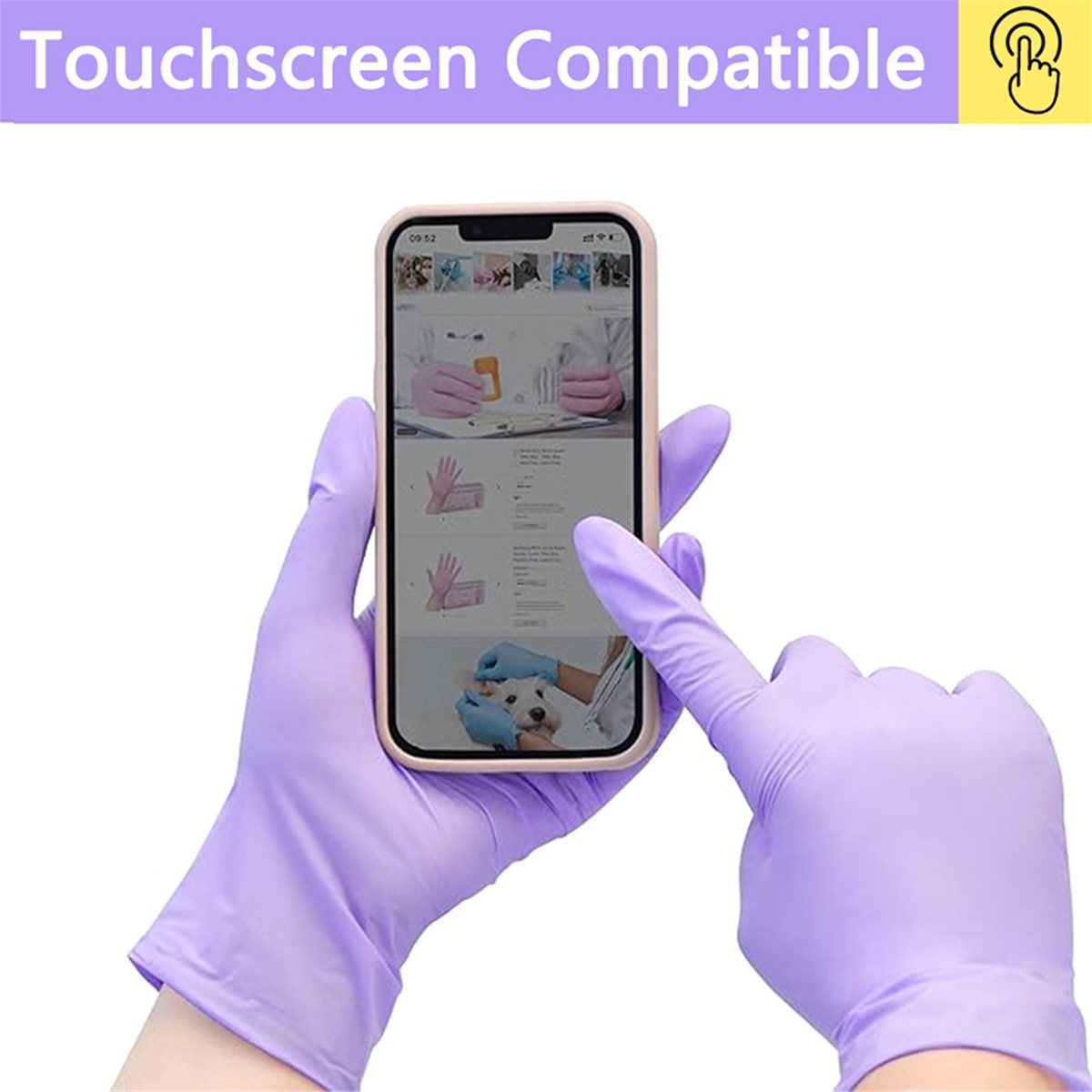 HITL 100개 니트릴 검진용 장갑 일회용 라일락 장 - Exam Glove Nitrile 리뷰 및 가격