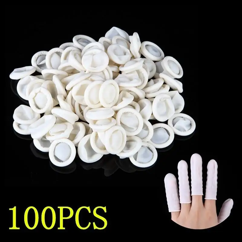 100Pcs 일회용 라텍스 손가락 보호대 흰색 손가락  - Latex Disposable Glove 리뷰 및 가격