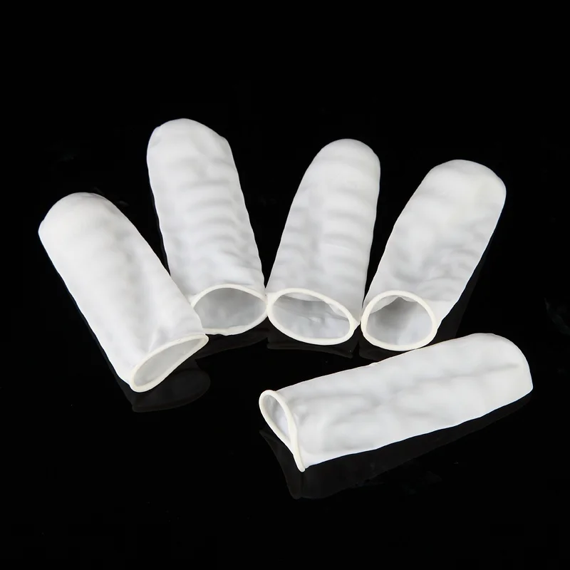 100Pcs 일회용 라텍스 손가락 보호대 흰색 손가락  - Latex Disposable Glove 리뷰 및 가격
