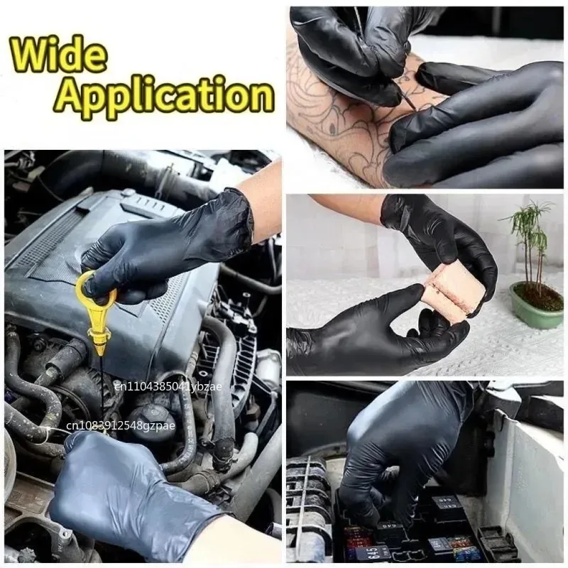 10-400개 블랙 니트릴 일회용 장갑 작업용 라텍스  - Nitrile Mechanic Glove 리뷰 및 가격