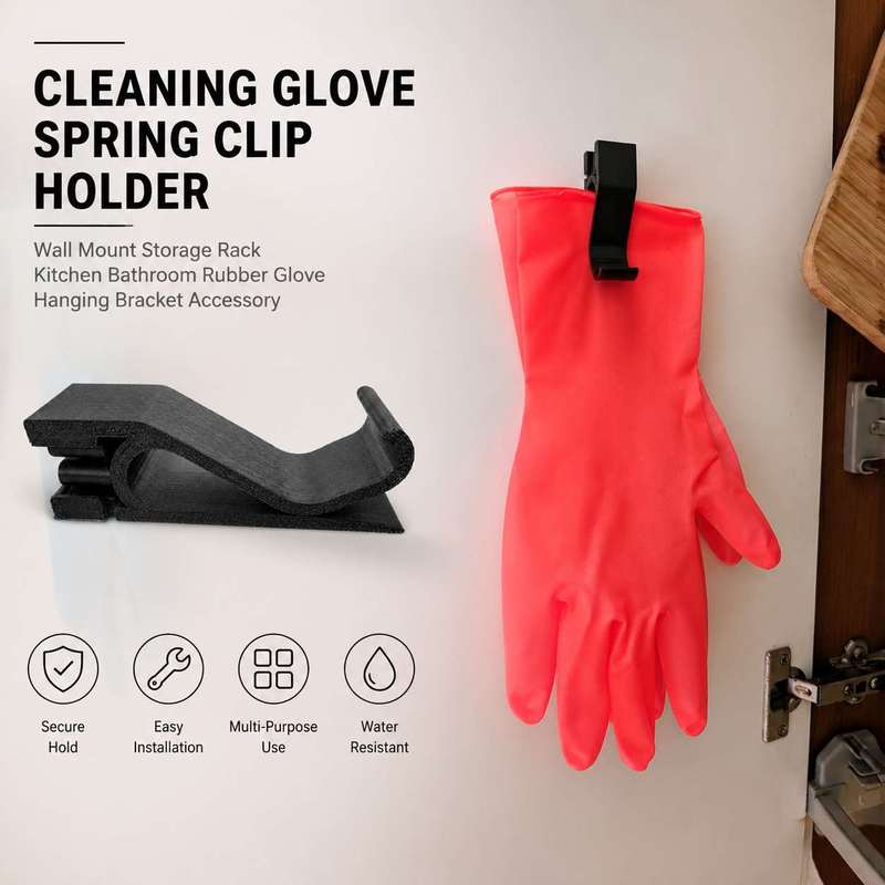 주방 욕실 벽걸이 스프링 클램프 홀더 고무 청소 장갑  - Rubber Glove Cleaning 리뷰 및 가격