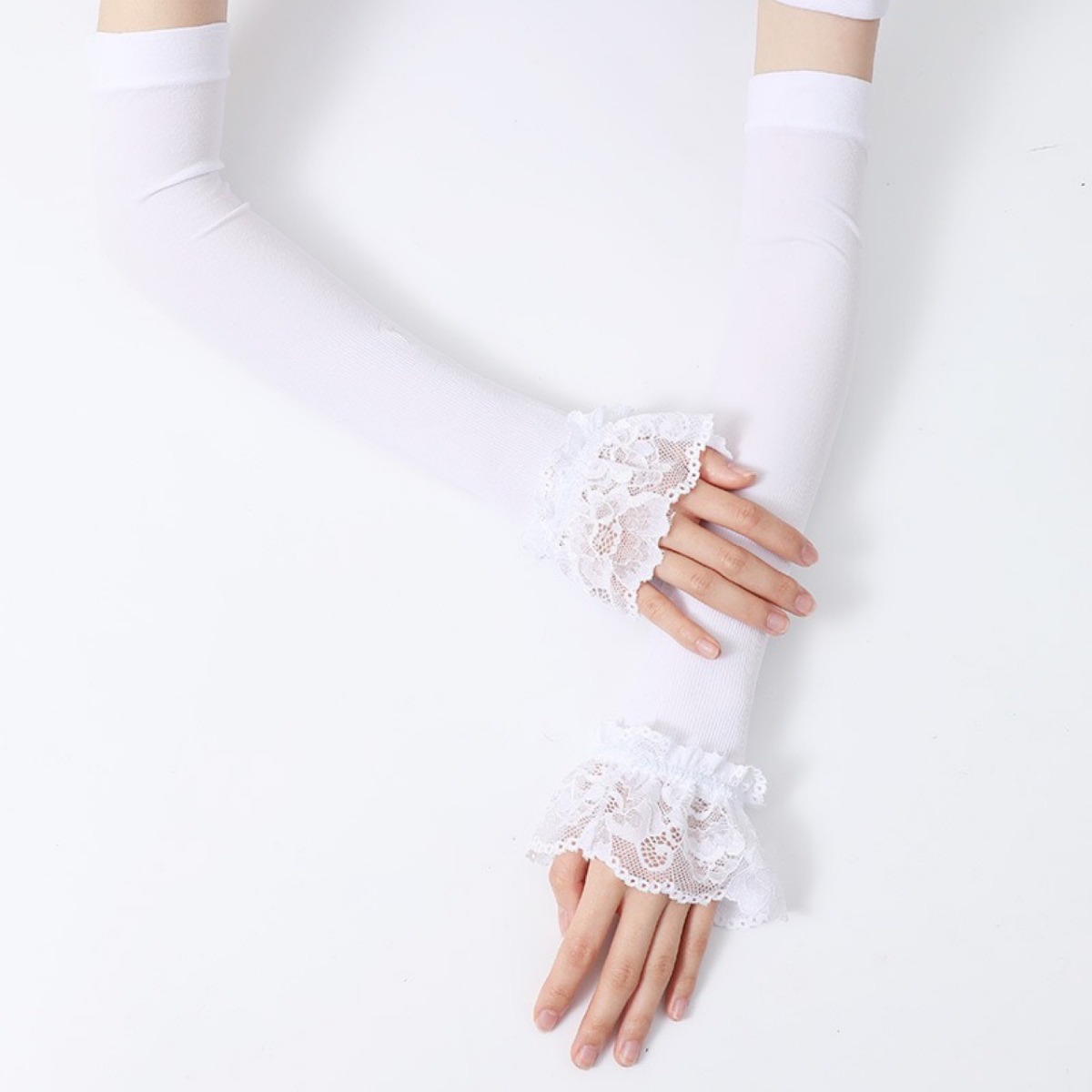 여성용 긴 탄성 팔 슬리브 손가락 없는 운전 장갑 섹시 - Fingerless Glove Knit 리뷰 및 가격
