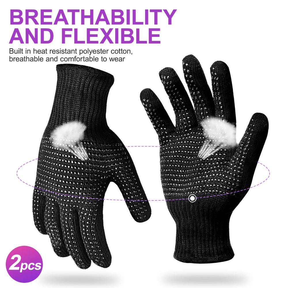 실리콘 범프가 있는 내열 장갑, 헤어 스타일링, 컬링  - Heat Resistant Glove 리뷰 및 가격